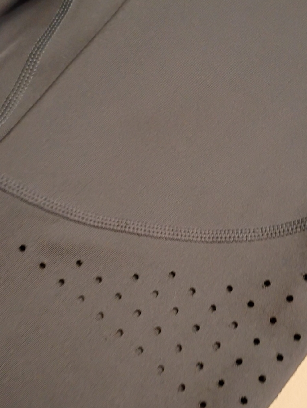 Zella Slate Blue Laser-Cut Cropped Leggings - Picture 3 of 16